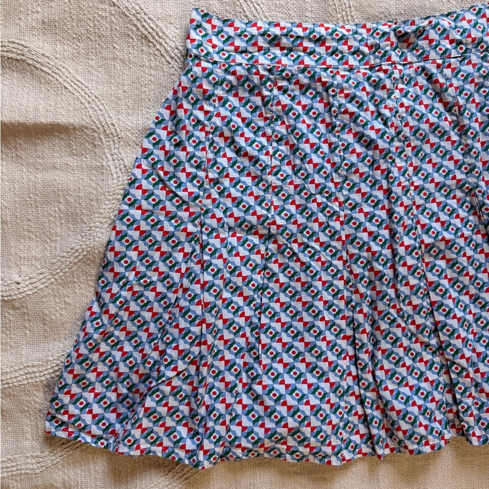 Anthropologie Multicolor Geometric A-Line Skirt